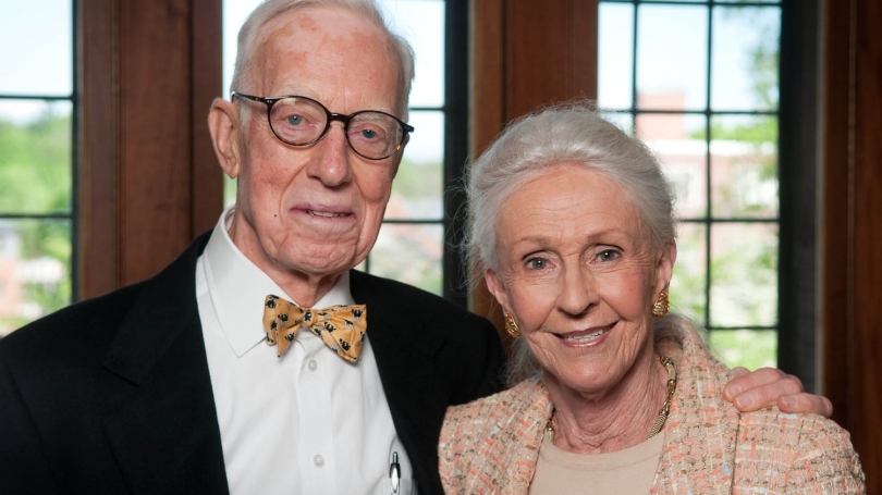 ): Norman E. "Sandy" McCulloch Jr. '50, pictured with his wife, Dorothy, died over the weekend.