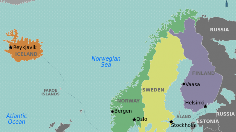 Nordic map