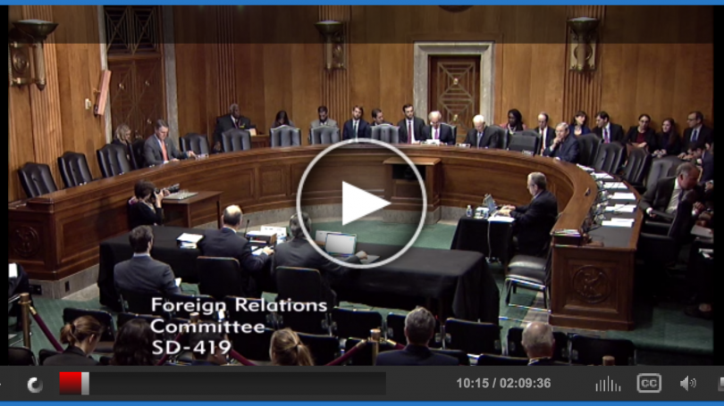 Benjamin at Senate hearing Benjamin at Senate hearing