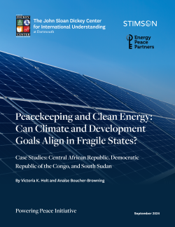 Powering Peace and Clean Energy